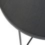 Voir la diapositive 2 : Paris Prix Table d'Appoint Design Ronde Bois  Malo  50cm Noir