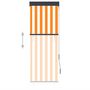 Voir la diapositive 3 : VIDAXL Store roulant d'exterieur 60x250 cm Blanc et orange