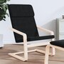Voir la diapositive 1 : VIDAXL Chaise de relaxation Noir Tissu