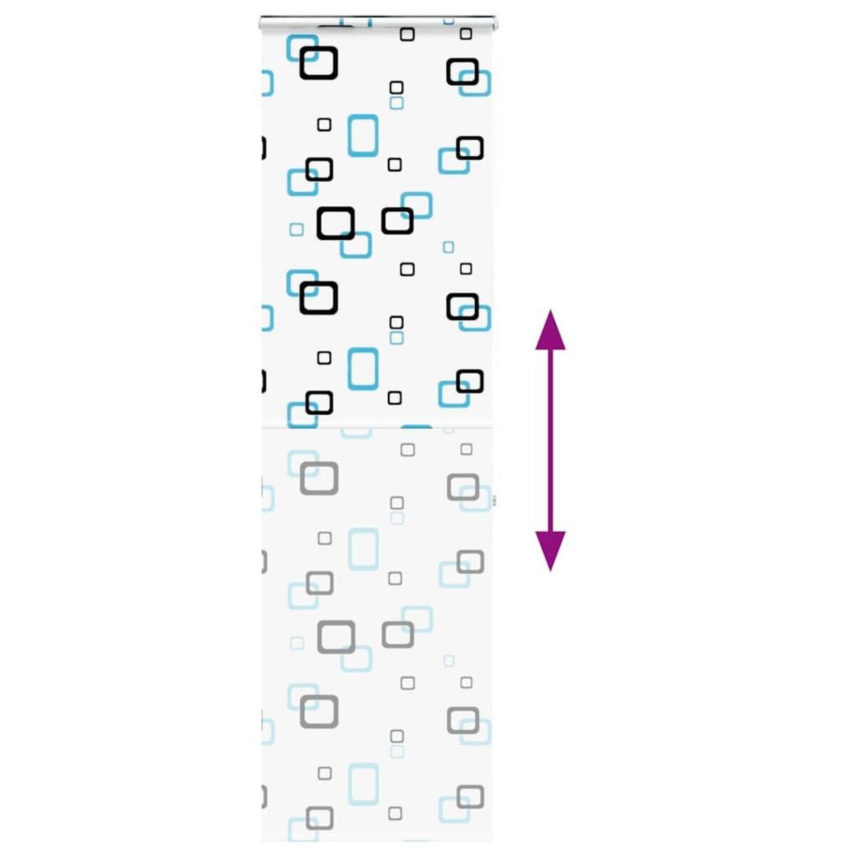 VIDAXL Store enrouleur de douche avec cassette largeur du tissu 66 cm