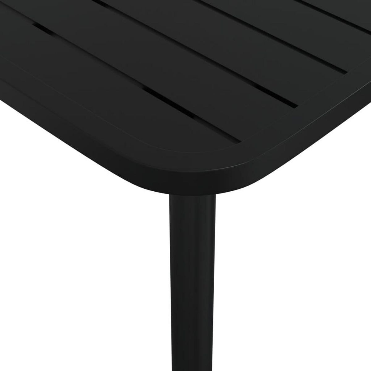 VIDAXL Table de jardin anthracite 80x80x71 cm acier