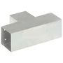 Voir la diapositive 5 : VIDAXL Connecteurs de poteau 4pcs Forme en T Metal galvanise 101x101mm