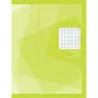 AUCHAN Cahier piqué 17x22cm 192 pages grands carreaux Seyes vert motifs carrés