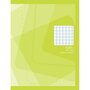 AUCHAN Cahier piqué 17x22cm 192 pages grands carreaux Seyes vert motifs carrés