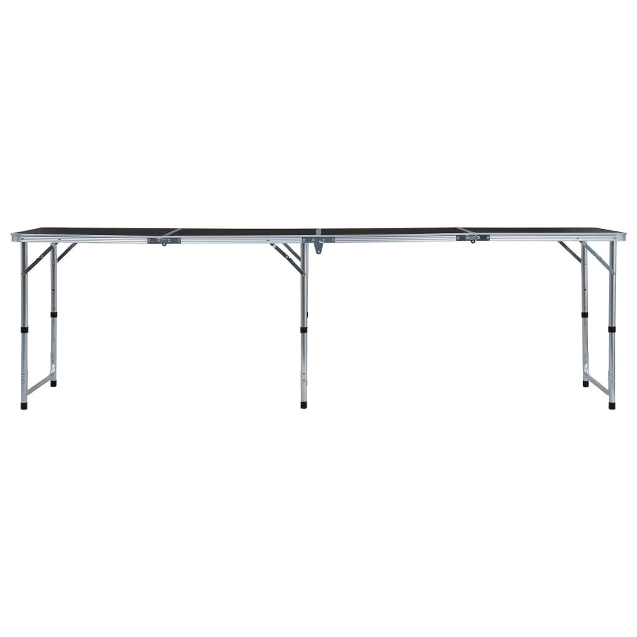 Voir la diapositive 3 : VIDAXL Table pliable de camping Gris Aluminium 240x60 cm
