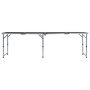 Voir la diapositive 3 : VIDAXL Table pliable de camping Gris Aluminium 240x60 cm