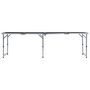 Voir la diapositive 3 : VIDAXL Table pliable de camping Gris Aluminium 240x60 cm