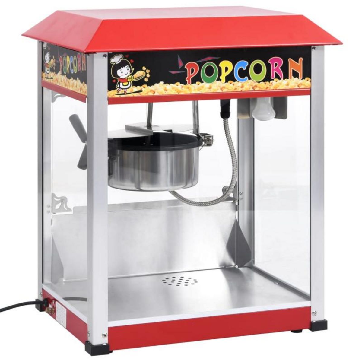 VIDAXL Machine à pop corn avec pot de cuisson en téflon 1400 W