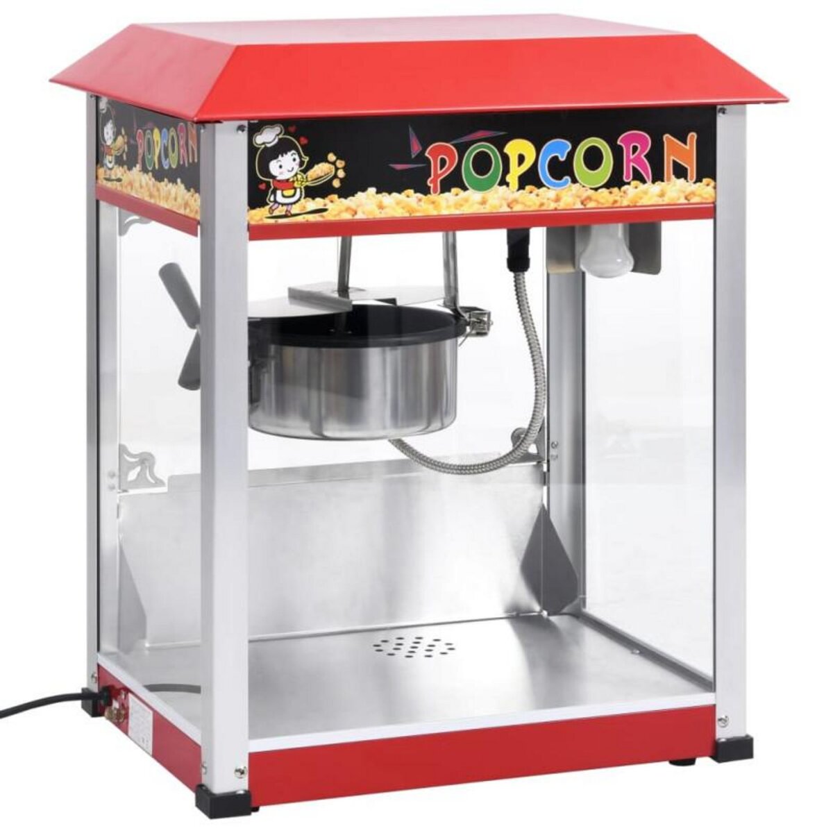 VIDAXL Machine à pop corn avec pot de cuisson en téflon 1400 W