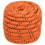 Voir la diapositive 2 : VIDAXL Corde de bateau Orange 20 mm 25 m Polypropylene