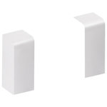 CENTRALE BRICO Lot de 2 embouts blanc pour plinthe, H. 10 x P.3.7 cm