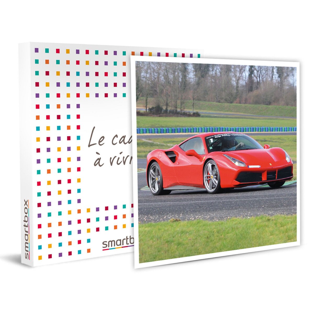 Smartbox Sensations sur circuit au volant ou en passager d'une Ferrari 488 GTB - Coffret Cadeau Sport & Aventure