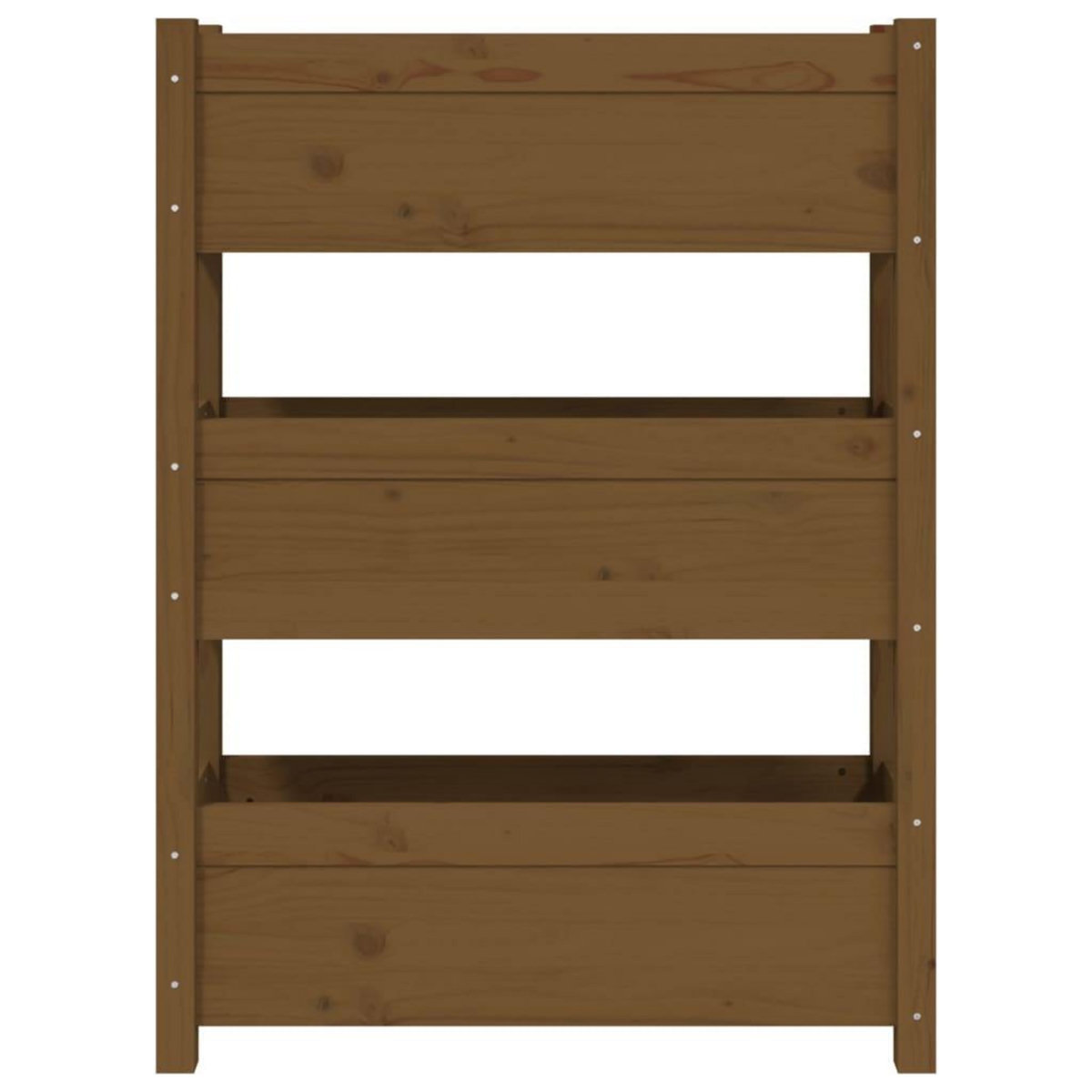 VIDAXL Jardiniere Marron miel 77x25x104,5 cm Bois massif de pin