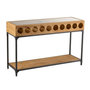 Voir la diapositive 1 : Paris Prix Console Range-Bouteilles  Vin  120cm Naturel
