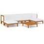Voir la diapositive 2 : VIDAXL Salon de jardin 7 pcs avec coussins Bois d'acacia solide