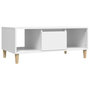 Voir la diapositive 2 : VIDAXL Table basse Blanc 90x50x36,5 cm Bois d'ingenierie