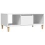 Voir la diapositive 2 : VIDAXL Table basse Blanc 90x50x36,5 cm Bois d'ingenierie