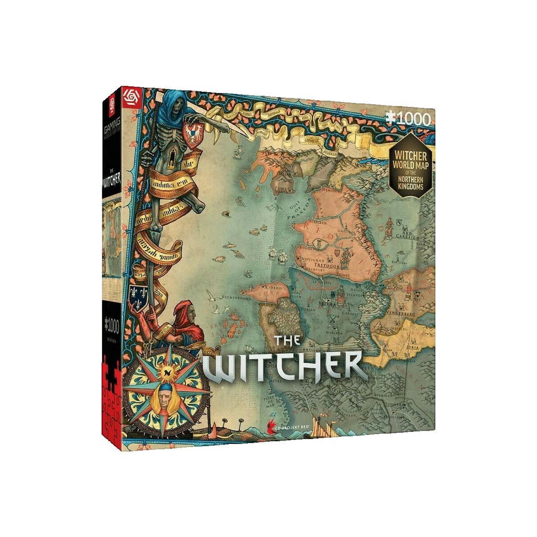 Voir la diapositive 3 : Just for games Puzzle 1000 pièces The Witcher 3 – Northern Kingdoms – Puzzle adulte paysage – Haute qualité