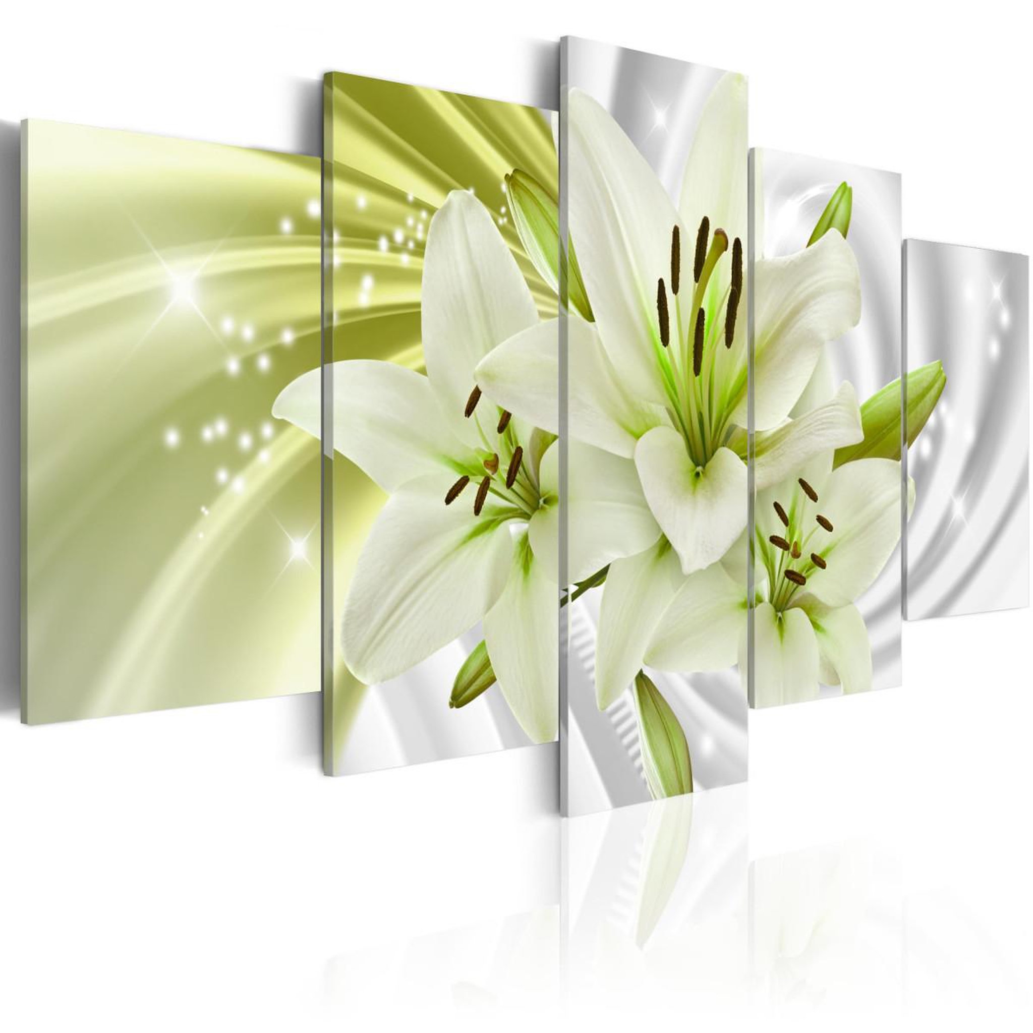 Paris Prix Tableau imprimé  green glow. Coloris disponibles : Multicolore
