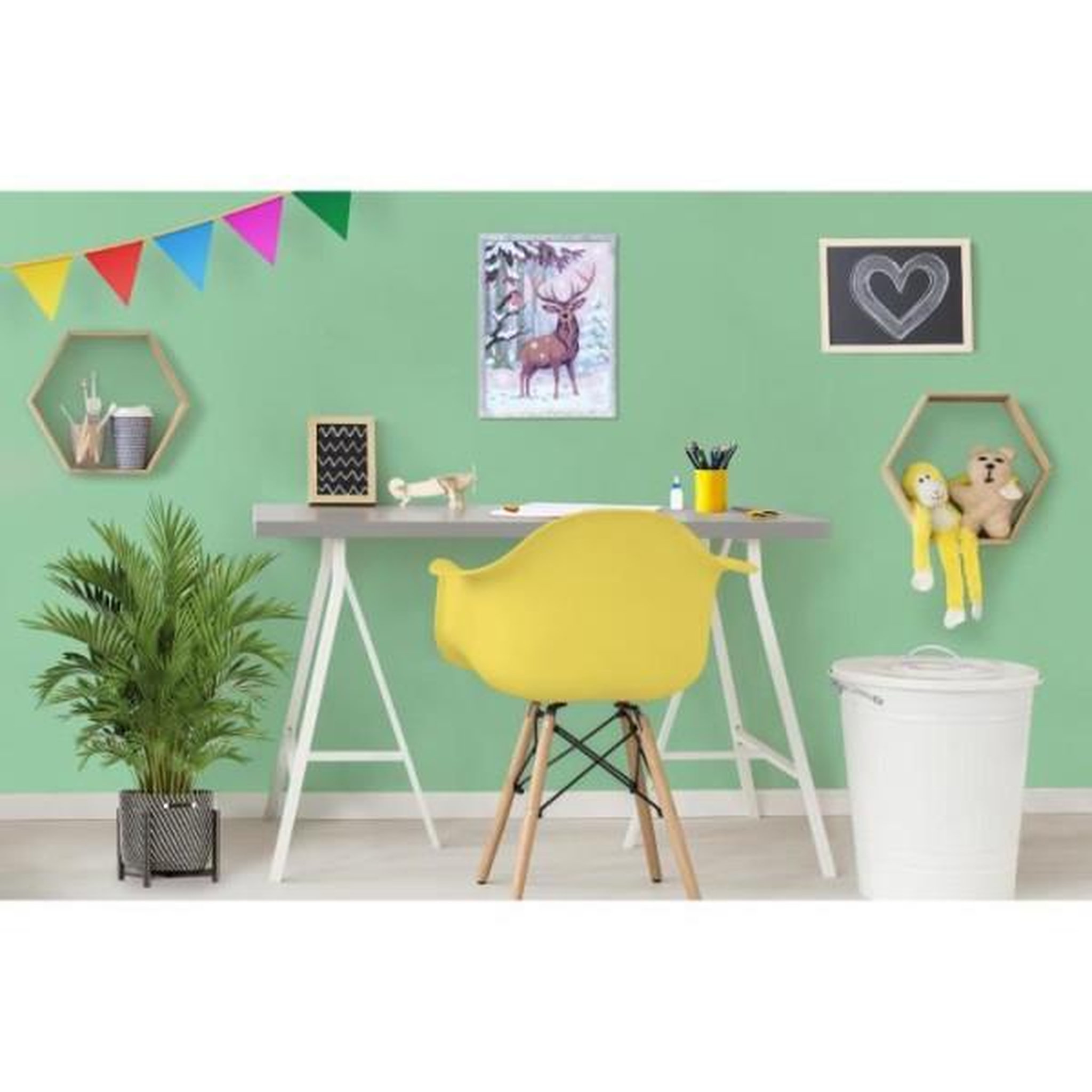 Voir la diapositive 4 : RAVENSBURGER CreArt Kids 18x24cm Cerf romantique, Kit de peinture par numéros Numéro d'Art, Des 9 ans, 25831, Ravensburger