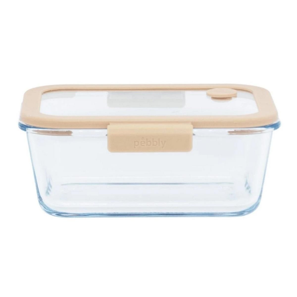 PEBBLY Boîte hermétique 5 pcs - 4 boites et pompe vide d'air