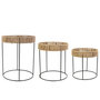 Voir la diapositive 2 : Paris Prix Lot de 3 Tables d'Appoint Gigognes  Lagoon  40cm Naturel