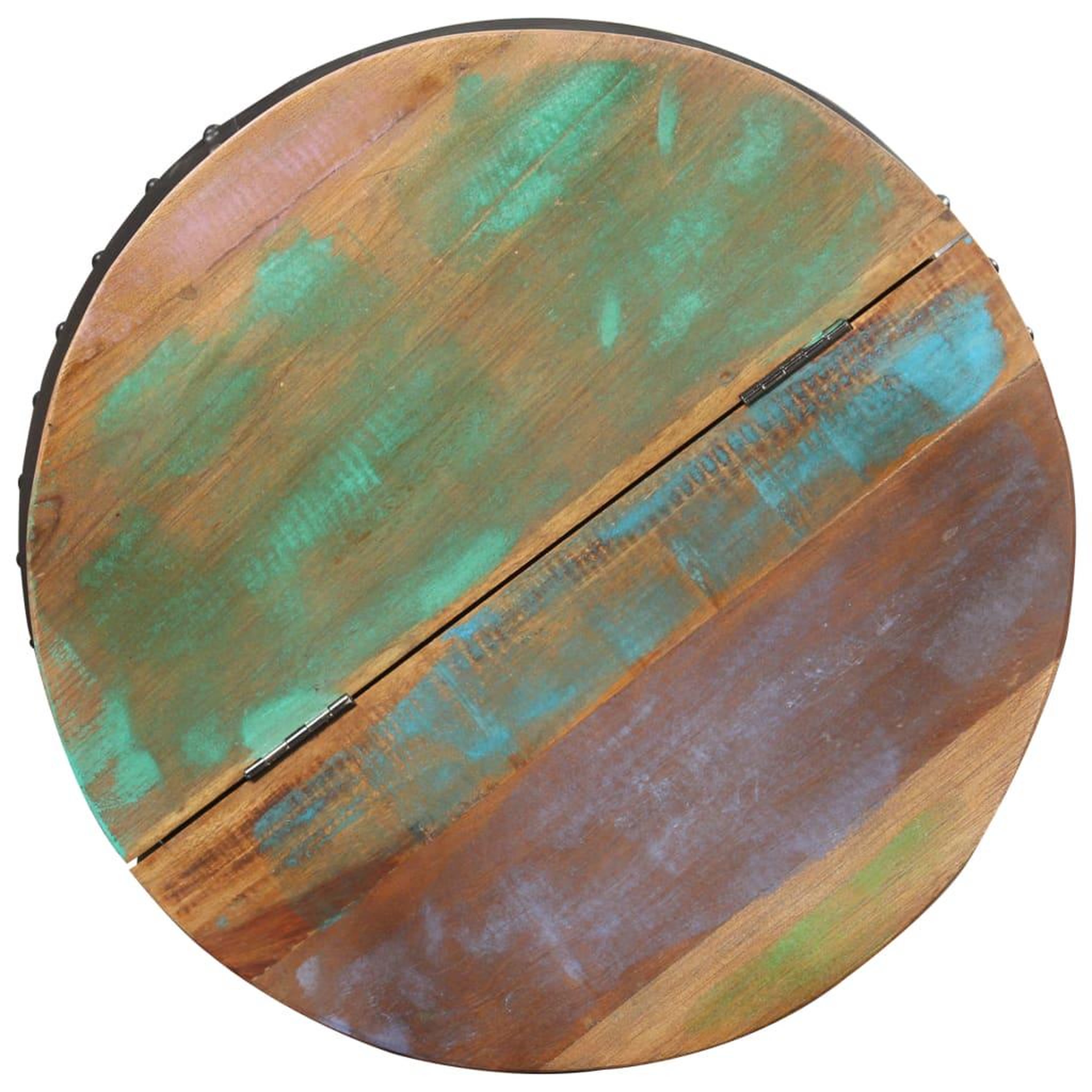 Voir la diapositive 4 : VIDAXL Table basse 53x43 cm Bois de recuperation massif