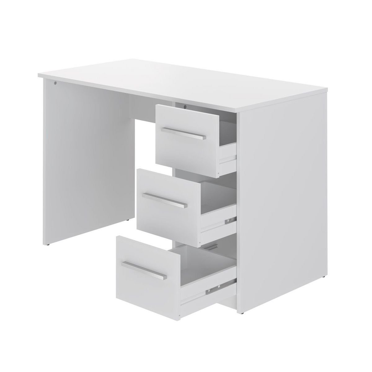 Bureau droit 3 tiroirs L110cm CARLA