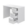 Voir la diapositive 2 : Bureau droit 3 tiroirs L110cm CARLA