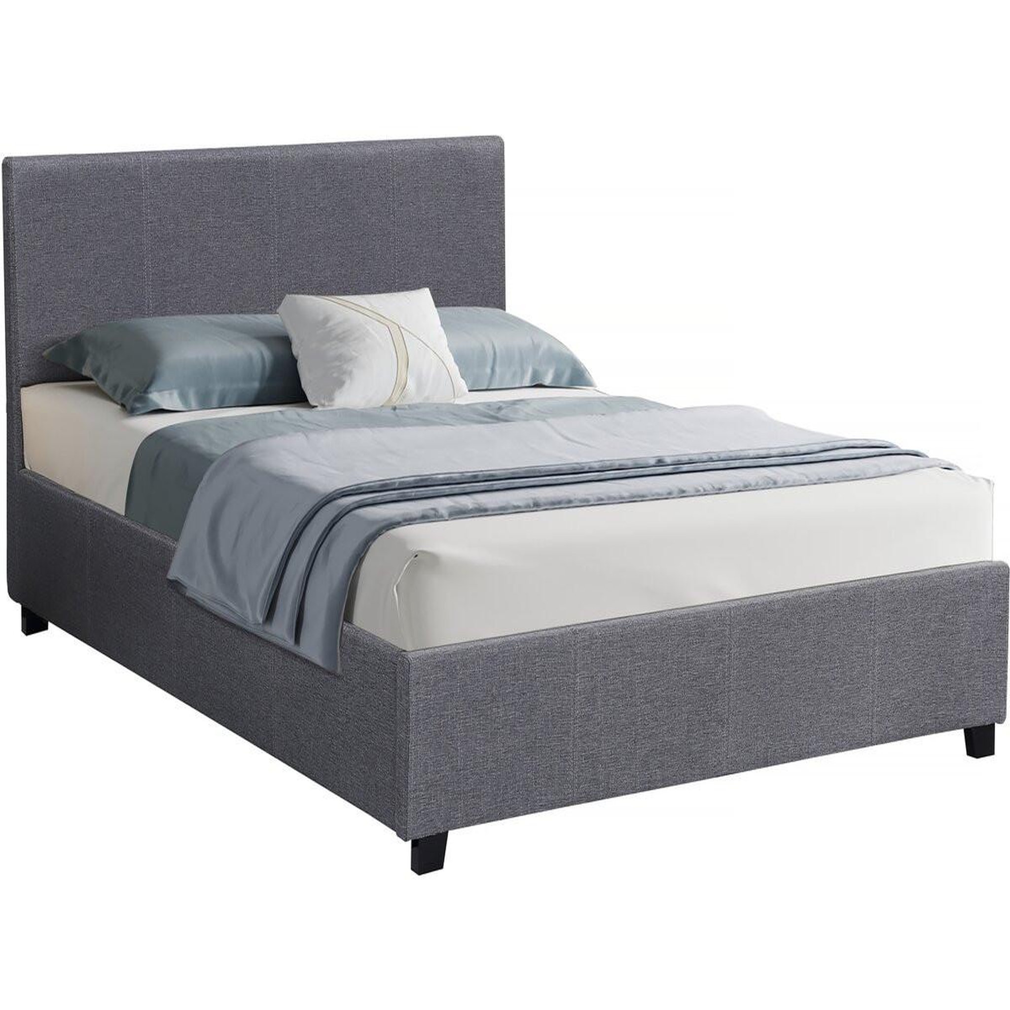 Voir la diapositive 1 : Habitat et Jardin Lit double avec coffre  carla  - 140 x 190 - gris