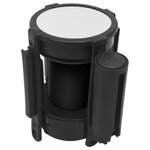 VIDAXL Barriere a bande retractable 200 cm Noir