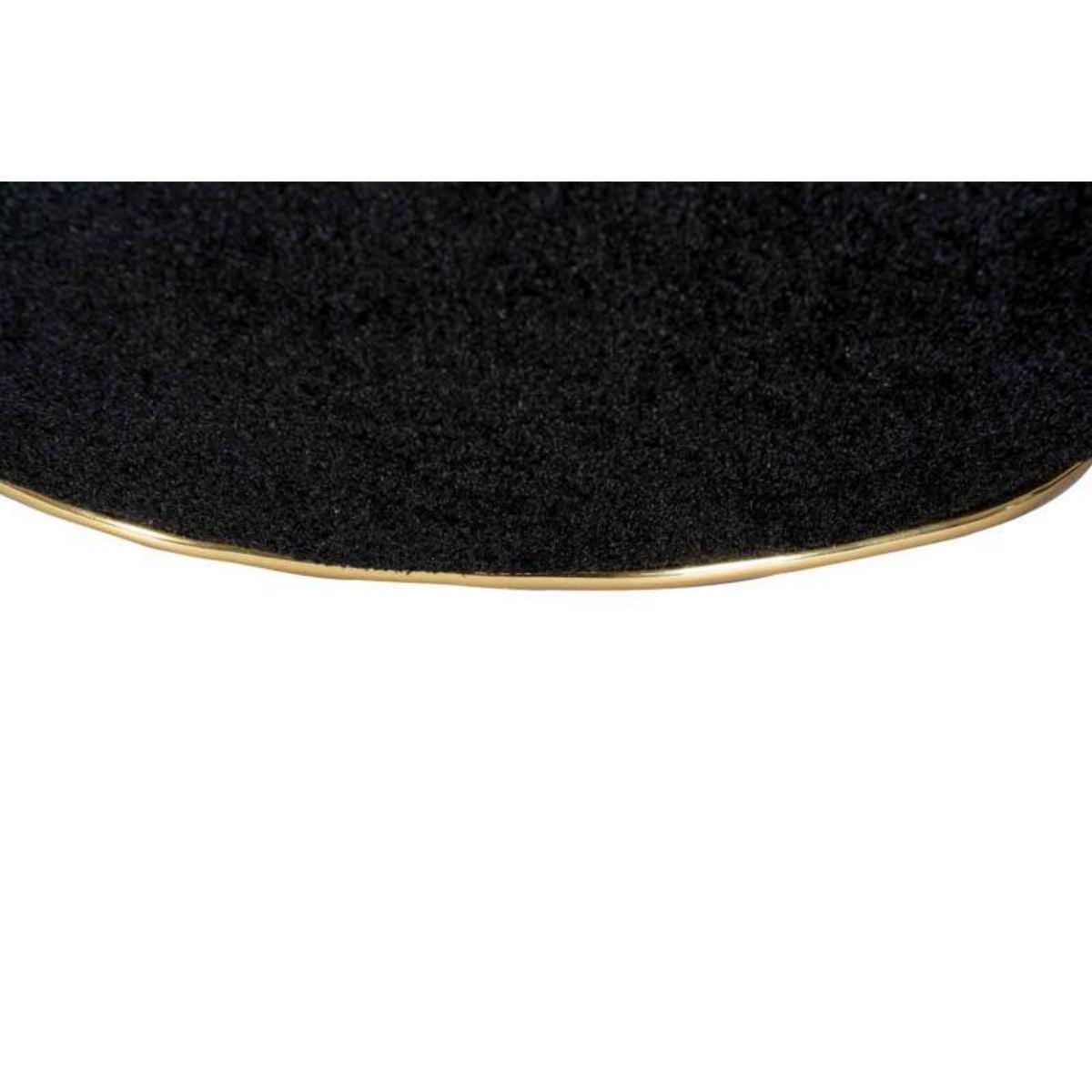 Paris Prix Tabouret Carré Déco  Contessa  60cm Noir & Or