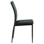 Voir la diapositive 3 : TOILINUX Lot de 4 Chaises de salle à manger Julia en tissu et métal