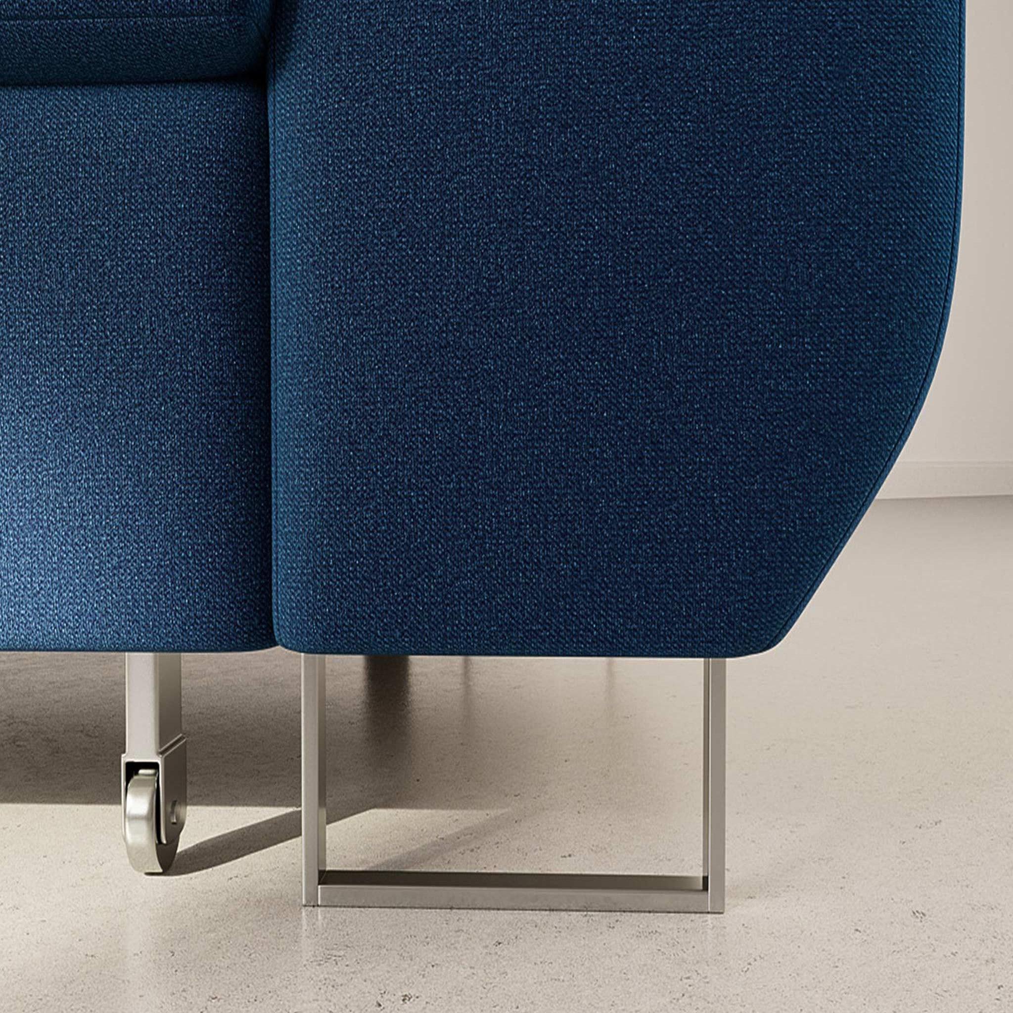 Voir la diapositive 4 : BEST MOBILIER Pablo - canapé d'angle gauche - 6 places - convertible avec coffre et têtières réglables - en velours
