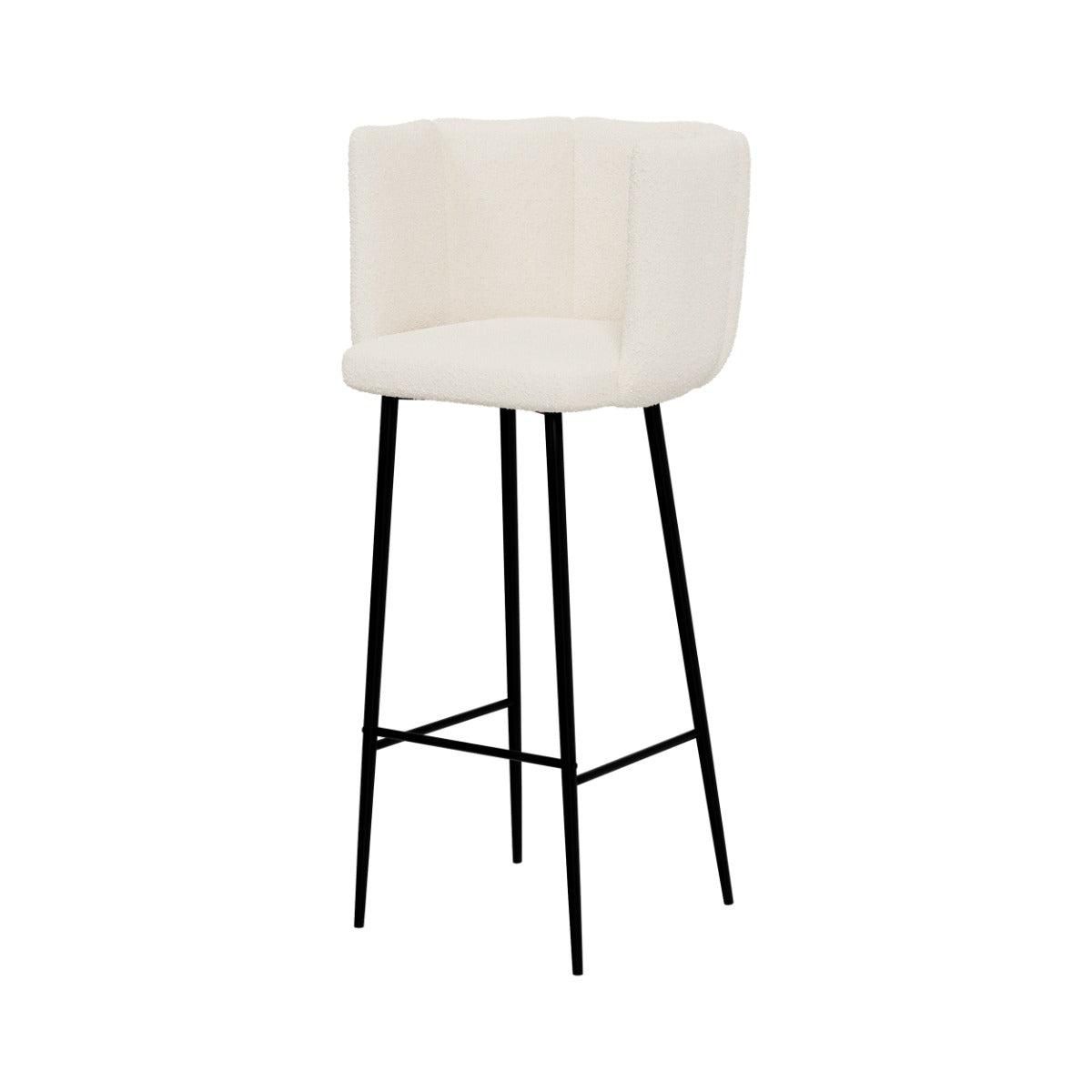 Rendez vous déco Chaise de bar Rosy en tissu 75 cm (lot de 2)