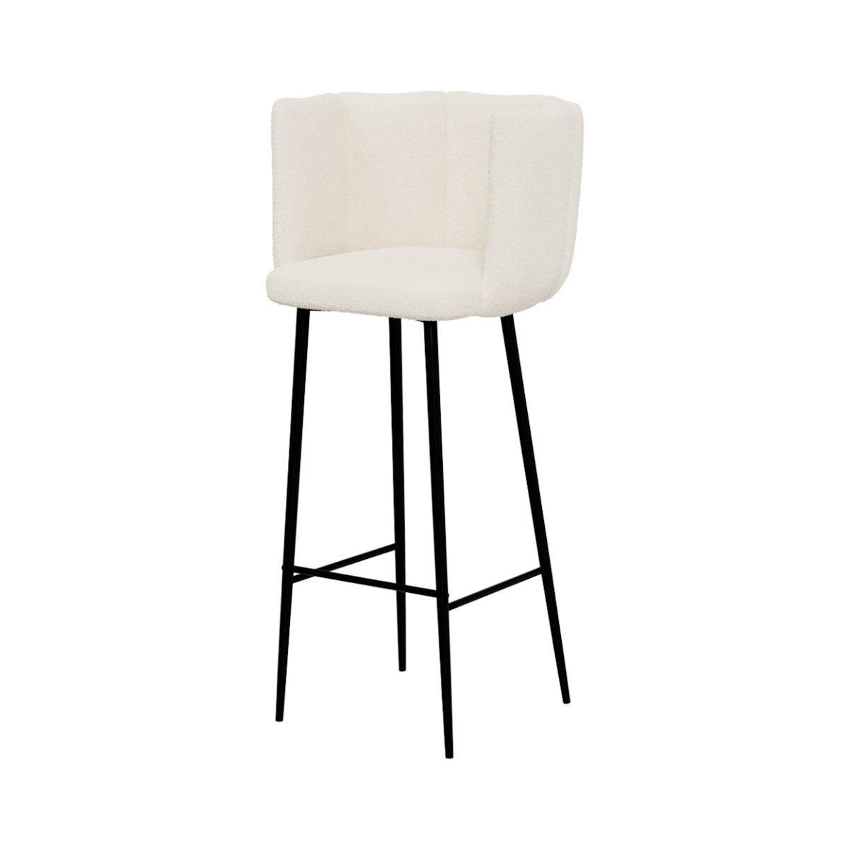 Rendez vous déco Chaise de bar Rosy en tissu 75 cm (lot de 2)