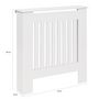 Voir la diapositive 4 : ID MARKET Etagère murale pour radiateur - cache radiateur blanc