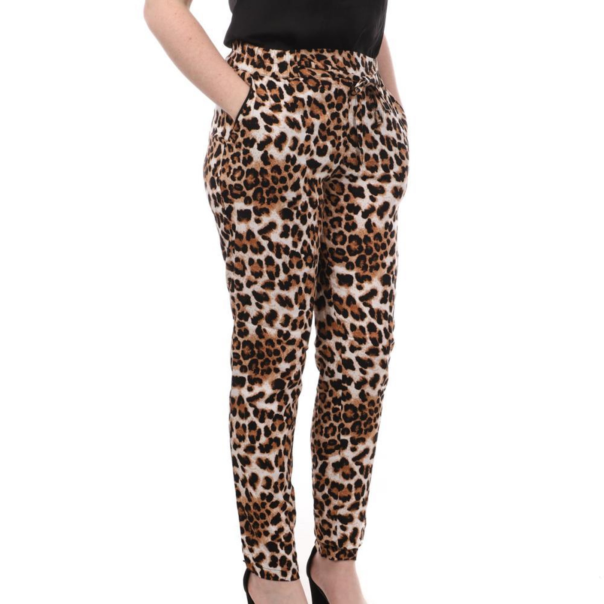 Voir la diapositive 1 : Vero Moda Pantalon Beige Léopard Femme Vero Moda Easy