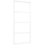 Voir la diapositive 3 : VIDAXL Porte coulissante Verre ESG et aluminium 90x205 cm Blanc