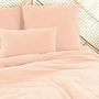 Voir la diapositive 2 : Home collection Parure Housse De Couette 3pcs 240x220 100% Gaze De Coton 57 Fils - PÊche