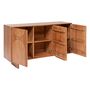 Voir la diapositive 3 : ATMOSPHERA Buffet 3 portes en bois massif NANDA - Marron