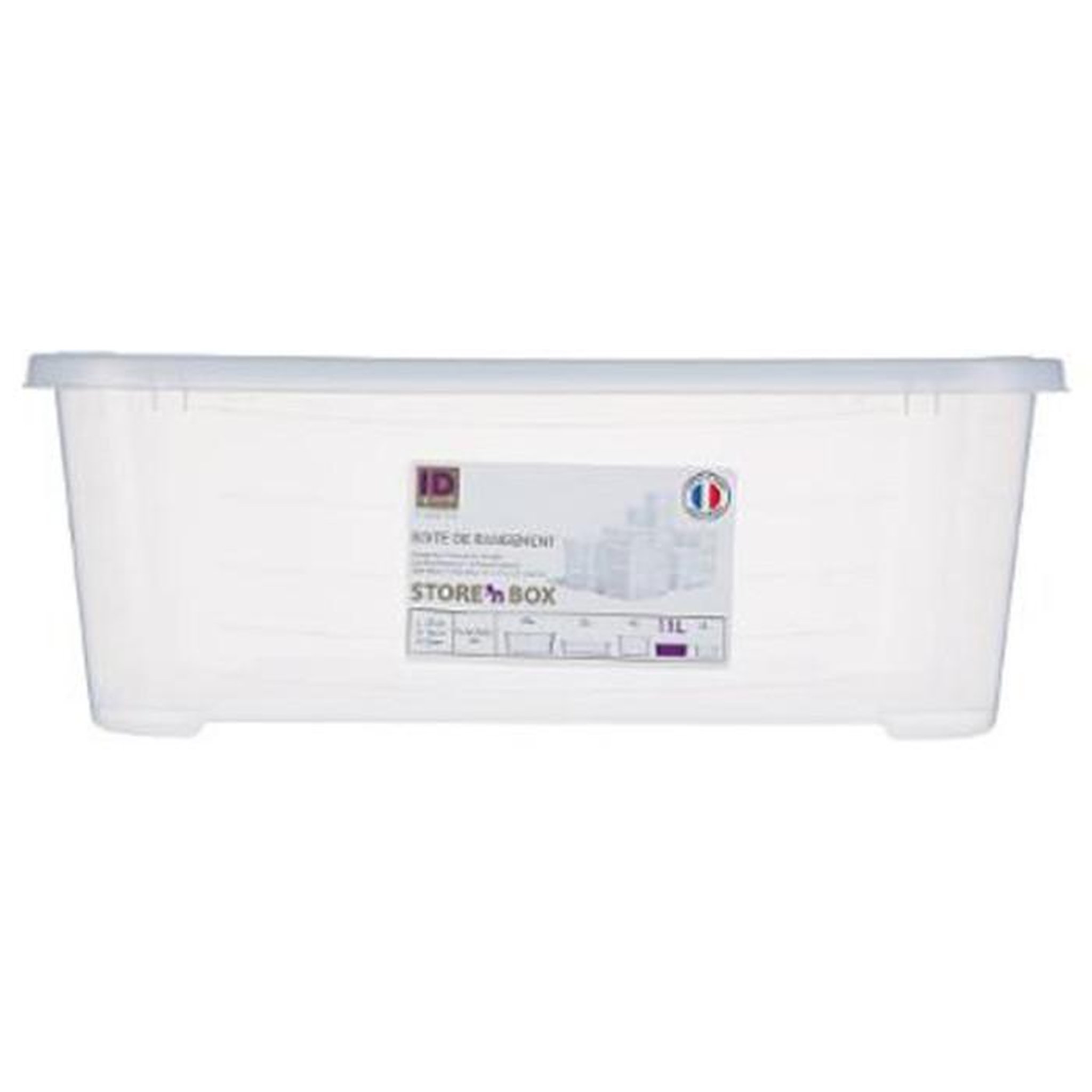 Voir la diapositive 2 : FIVE Boîte de rangement  store n'box  11l transparent