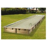 UBBINK Piscine bois Linéa  350x1550 - H155cm - Liner Beige 