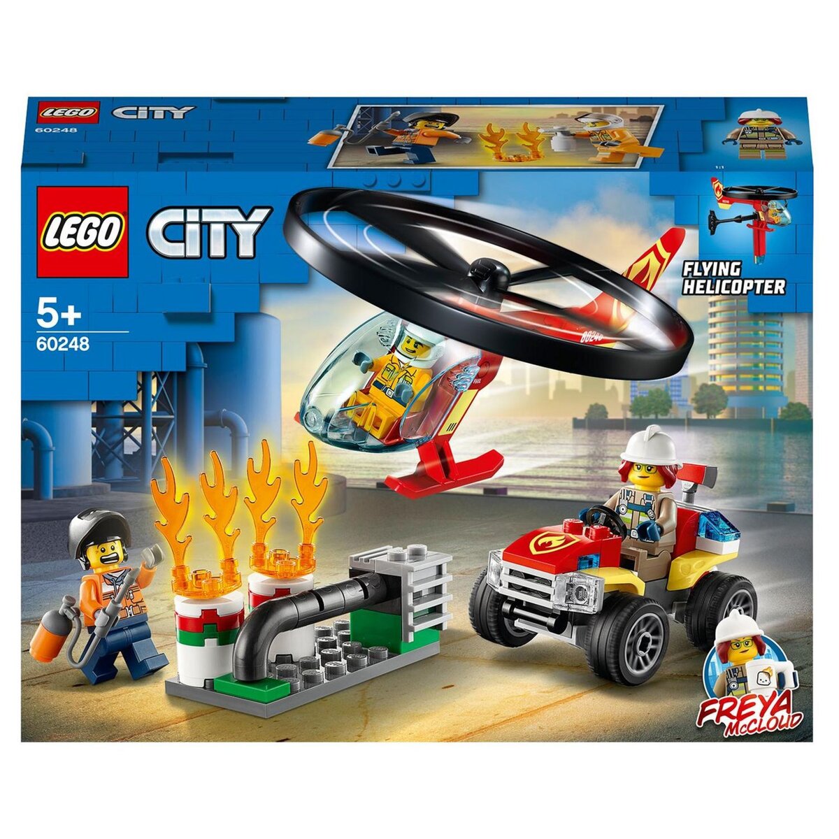 LEGO City 60248 - L'Intervention de l'Hélicoptère des pompiers