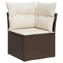 Voir la diapositive 4 : VIDAXL Salon de jardin avec coussins 13 pcs marron resine tressee