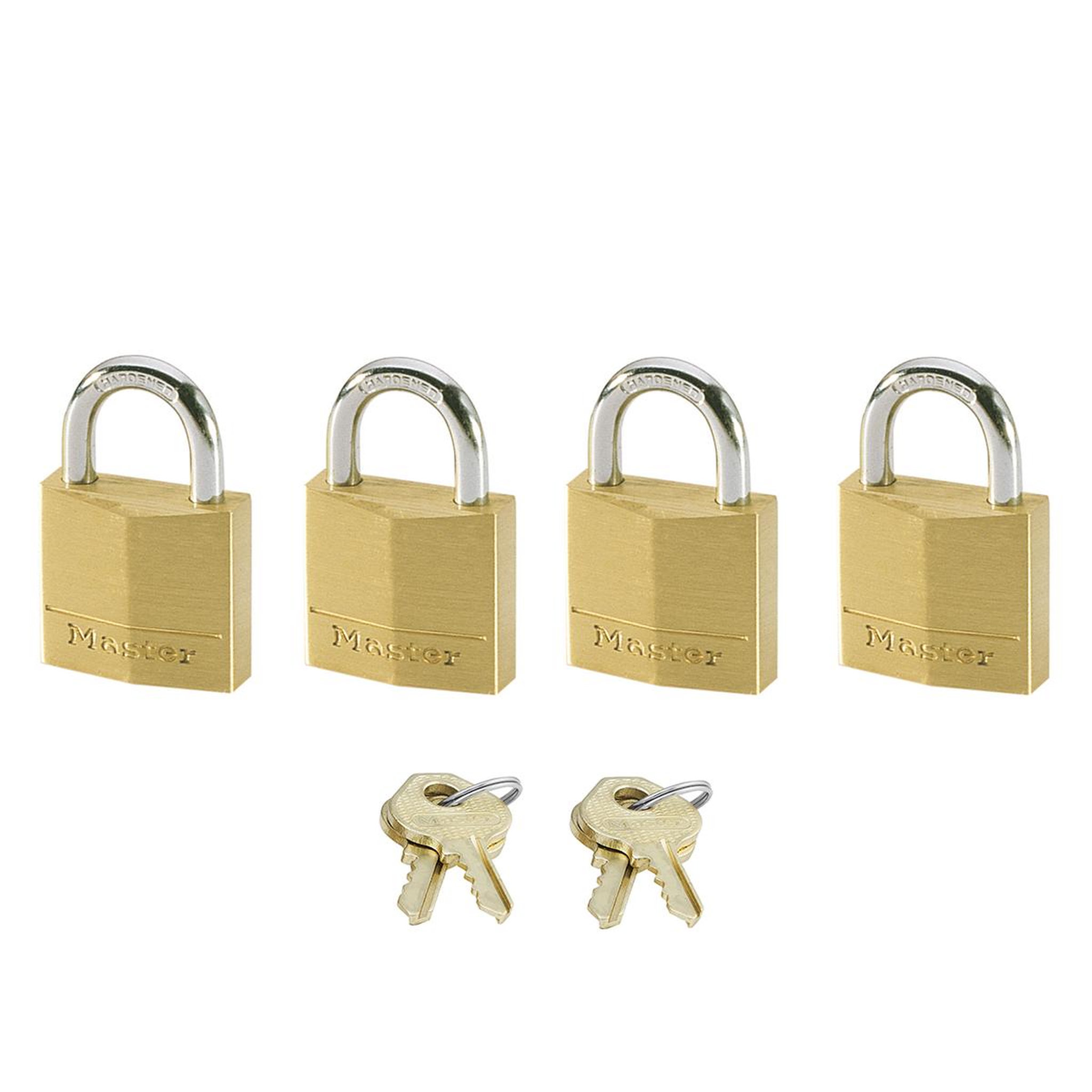 Master lock Petits cadenas [clés communes] [pack familiale de 4] 120eurqnop