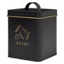 Voir la diapositive 1 : Paris Prix Boîte à Pâtes en Métal  Lounge  19cm Noir