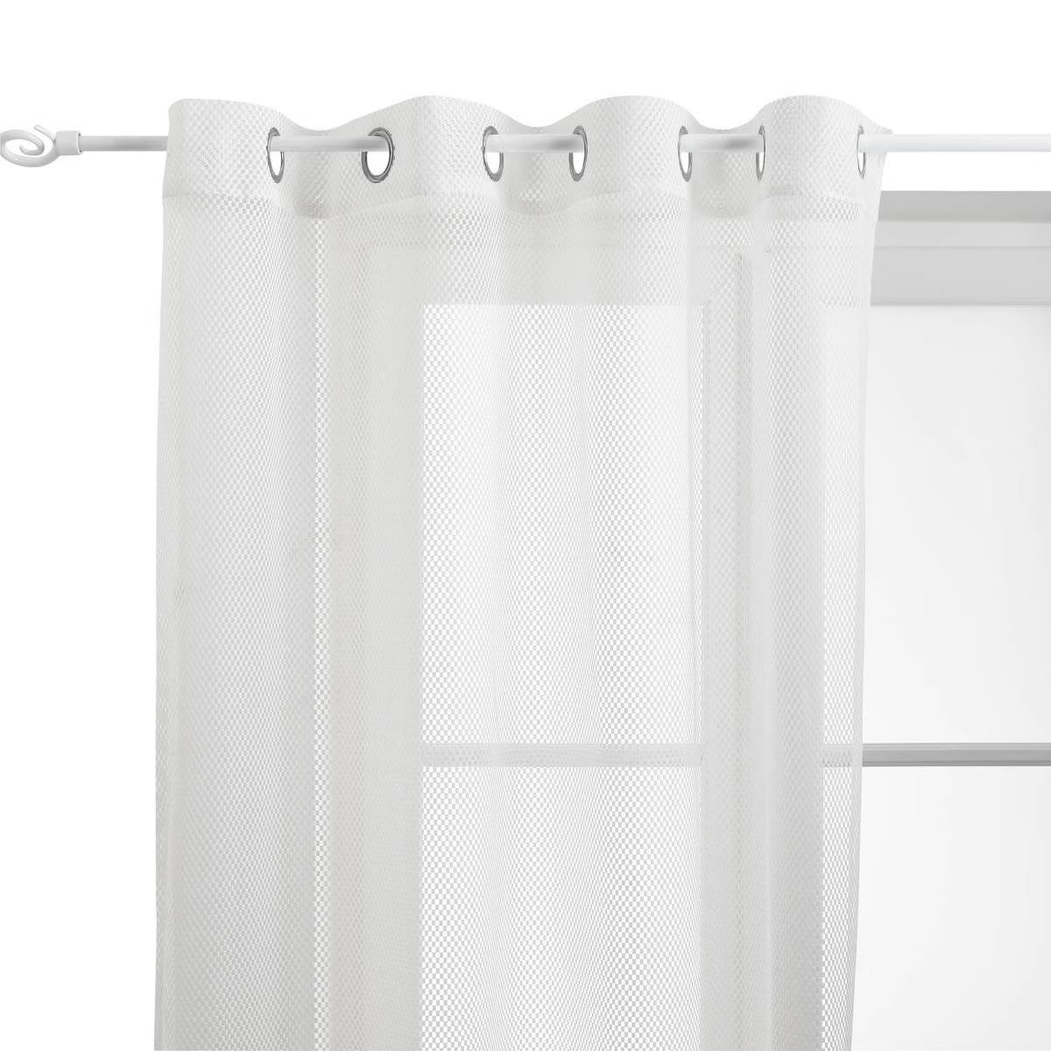ATMOSPHERA Rideau voilage  zina  140x240cm blanc