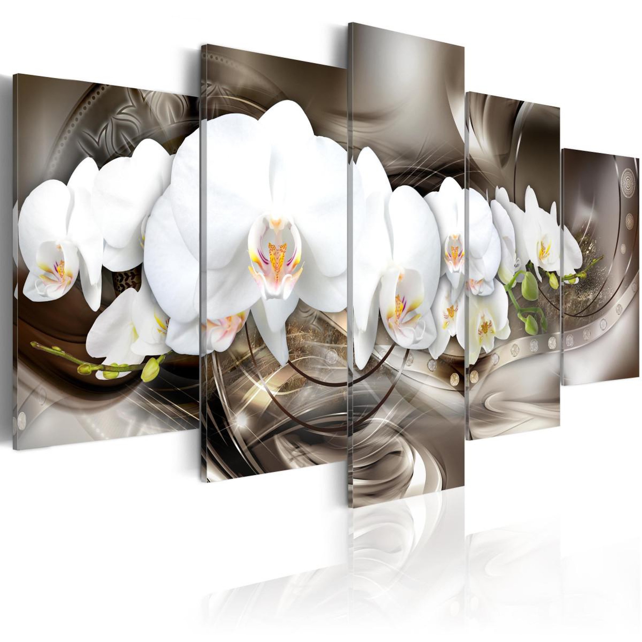 Paris Prix Tableau imprimé  brown mirage ii. Coloris disponibles : Multicolore