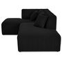 Voir la diapositive 6 : LISA DESIGN Victoire - canapé modulable d'angle gauche 4 places en velours côtelé grosses côtes